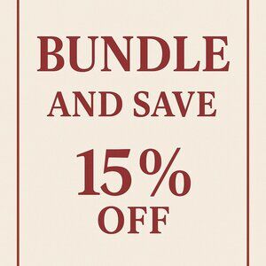 ✨ Bundle & Save – 15% Off 2+ Items ✨